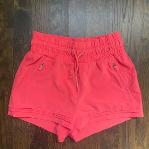Athleta Girl High Waist Coral Girls Shorts